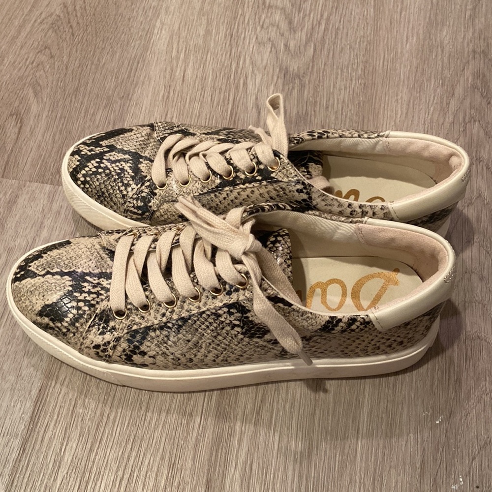 Sam Edelman Ethyl Snake Skin Sneakers